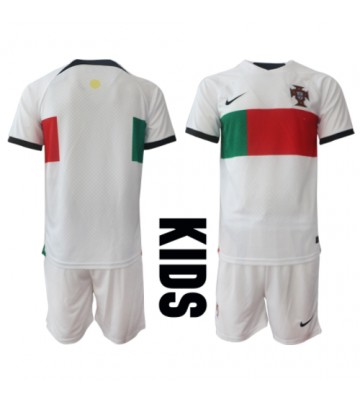 Portugal babykläder Bortatröja barn VM 2022 Korta ärmar (+ Korta byxor)